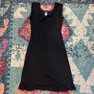 Taboo Y2k Babydoll Milkmaid Dress featuring Sparkly Floral Pattern